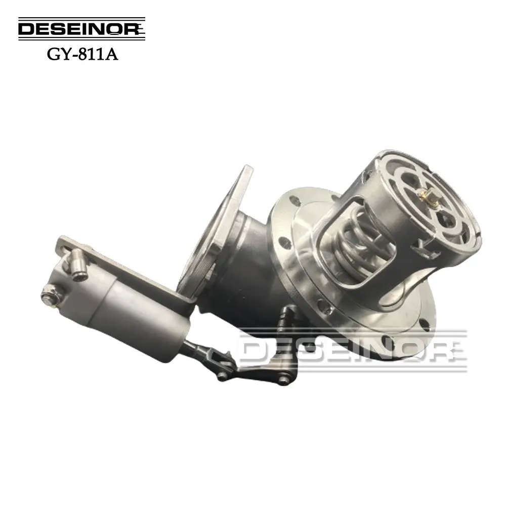 Tank truck External thermal insulation  stainless steel emergency shut-off valve