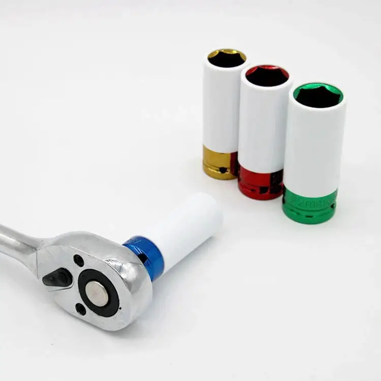 High Quality Impact Socket Set 1/2 Inch With Deep Impact CRV 3pcs Colors Socket Tools Set With Plastic Box