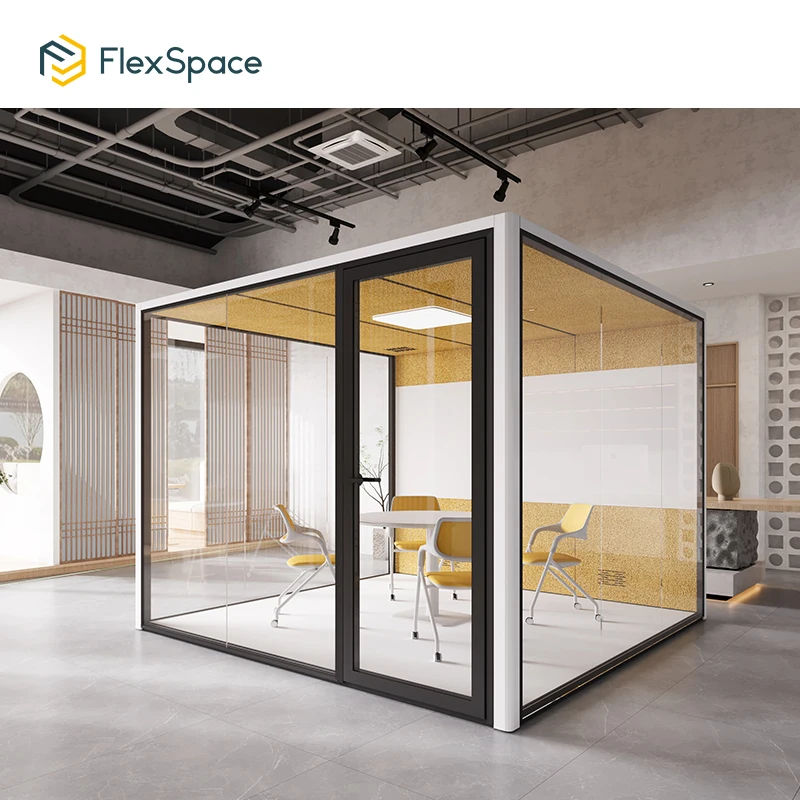 Flexspace 2025 new ECO-friendly soundproof office phone booth telephone booth office meeting pods glass outdoor office pod