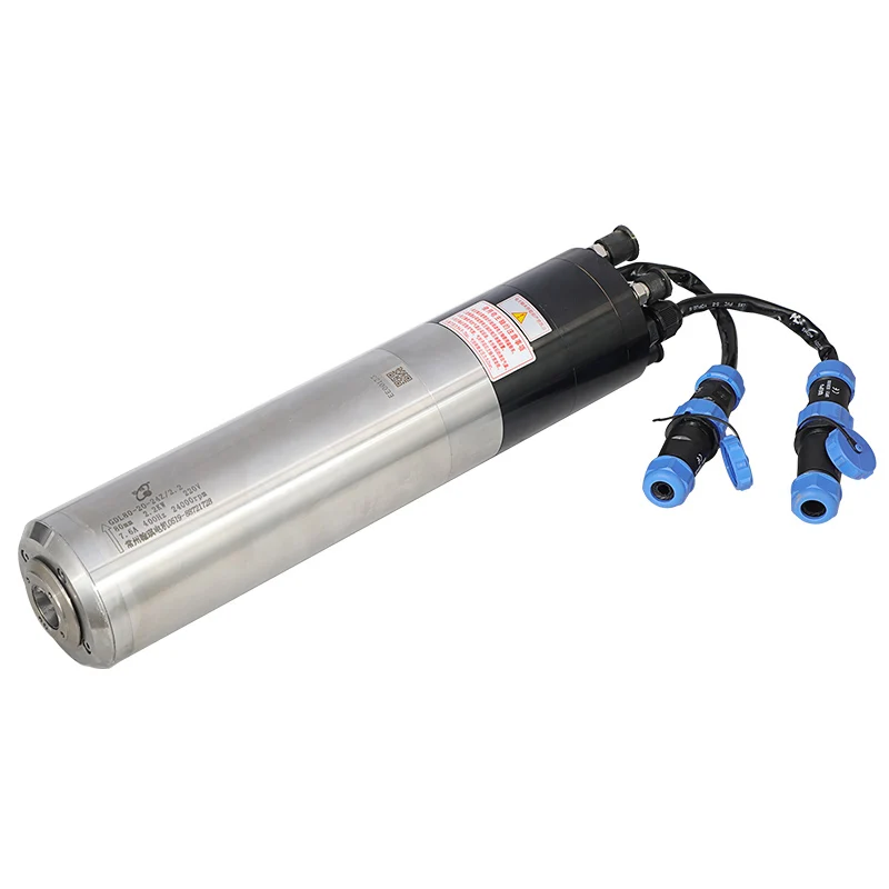 HQD 2.2KW Американская классификация проводов 2р 400 Гц GDL80-20-24Z/2,2 водяного охлаждения Цянь Чэн шпинделя УВД моторы для станков с ЧПУ