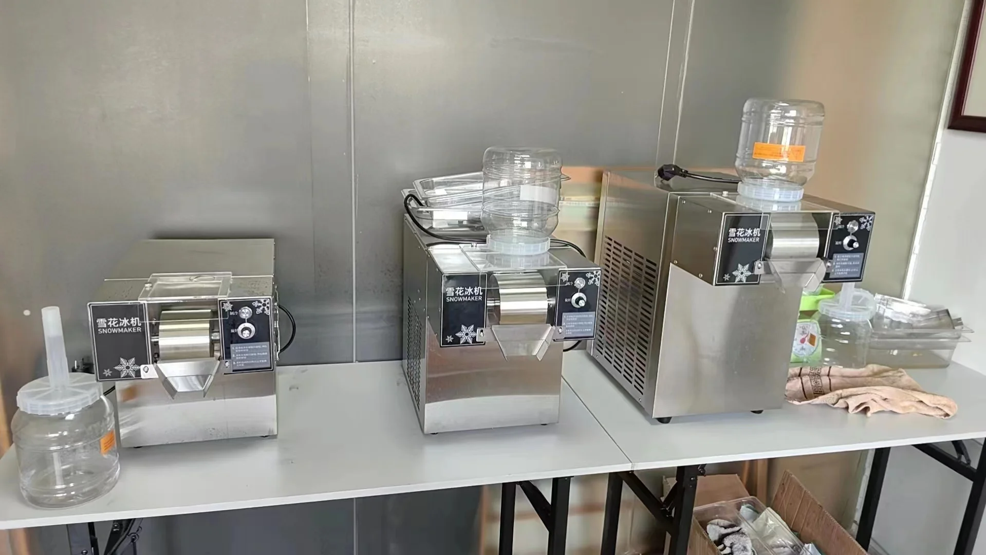 Model-60 Automatic snowflake flake cream crusher maker make shaved ice machine