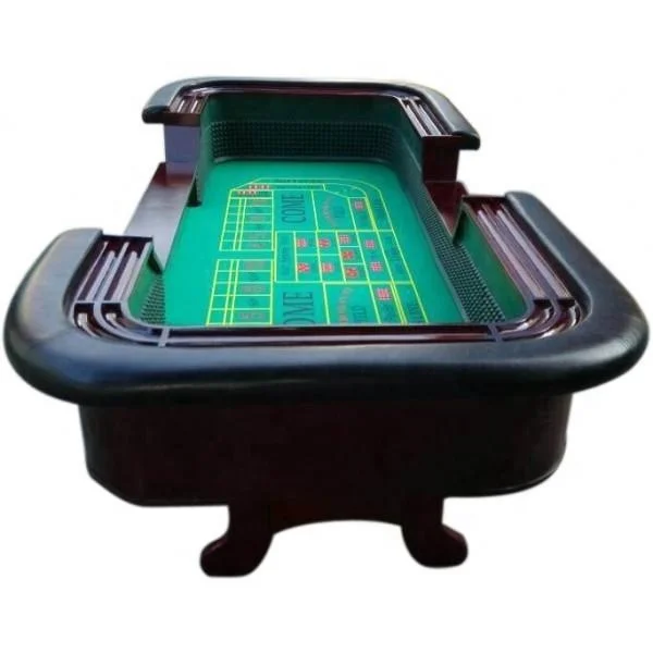 98 INCHES STANDARD CRAPS TABLE WITH CHIP RAIL ARM REST