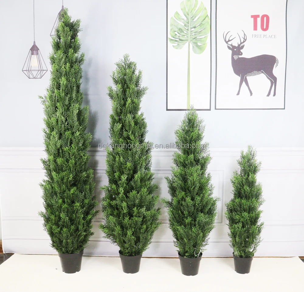 3 4 5 6 7 8 9 10 11 12 foot Artificial plant outdoor tuja arborvitae cedar cypress topiary tree potted UV rated