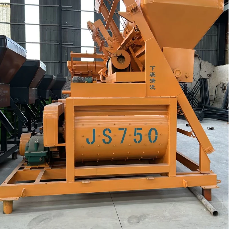 Concrete Machinery Twin-Shaft Concrete Mixer Js750