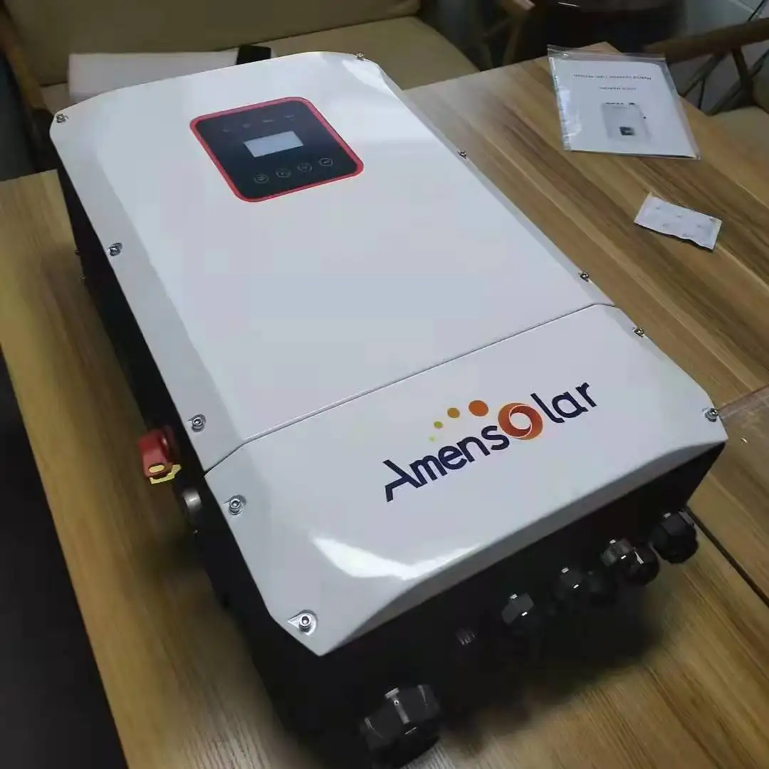 Amensolar 10kw Split Phase Solar On/Off Grid Inverter 48V 60Hz Pure Sine Wave 110V Output US Market 5KW 8KW Hybrid Inverters