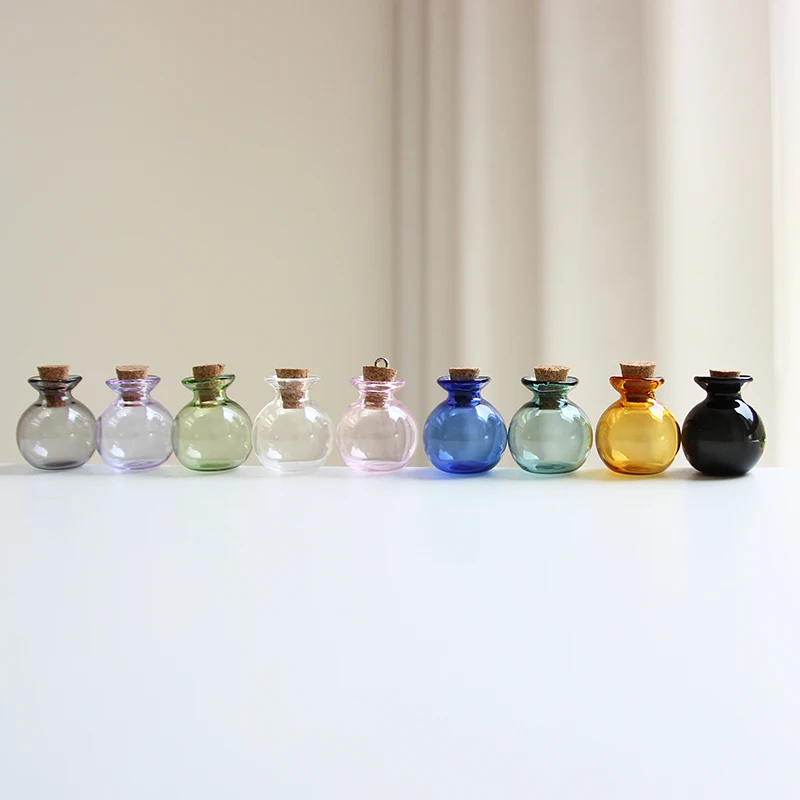 manufacturer innovations mini small big jar decorative heart round wholesale price glass bottle with cork top stopper wooden lid