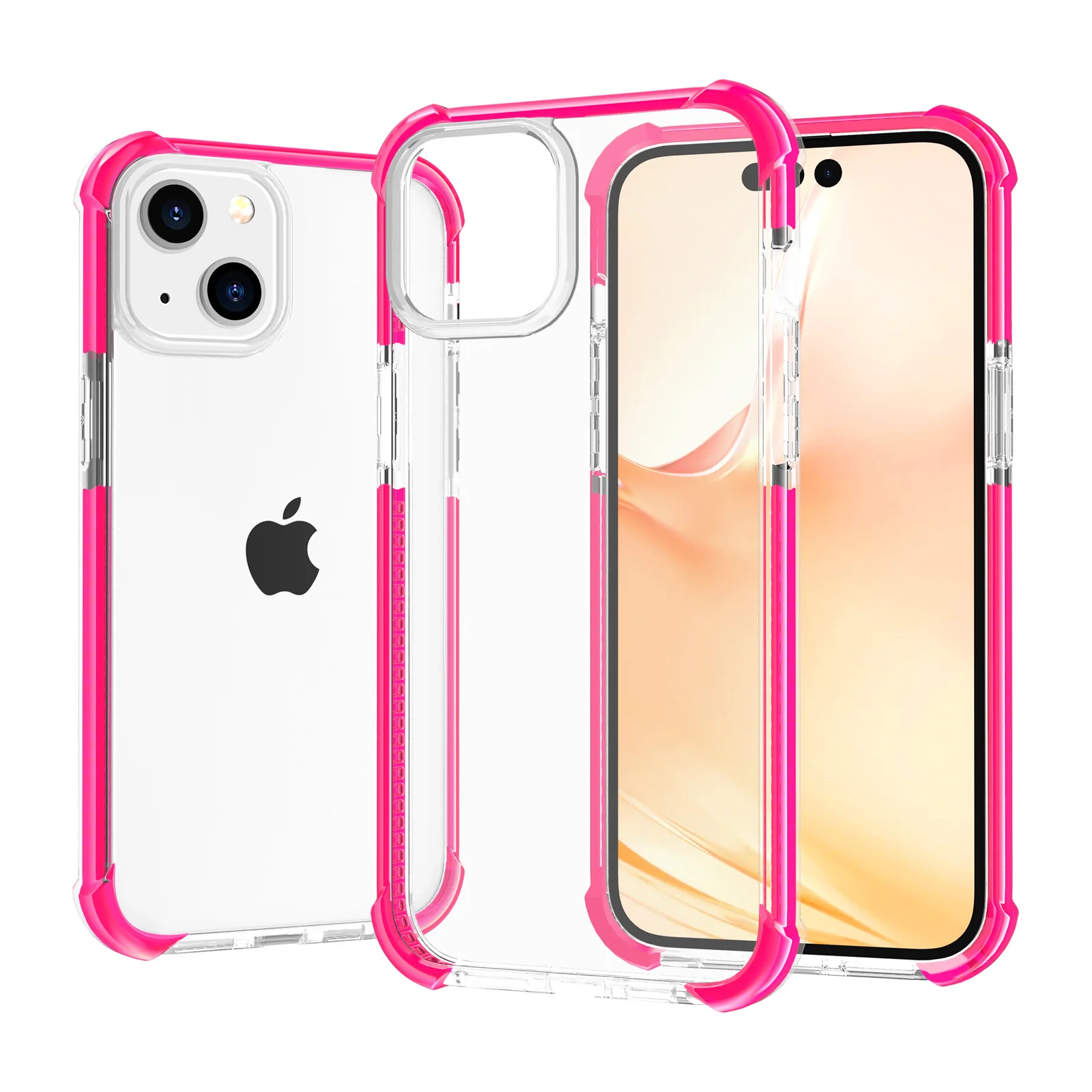 Air Bag Color Phone Case for iPhone 13 12 pro max SE 2020 TPU PC Germany Bayer Transparent Dropproof Mobile Back Cover