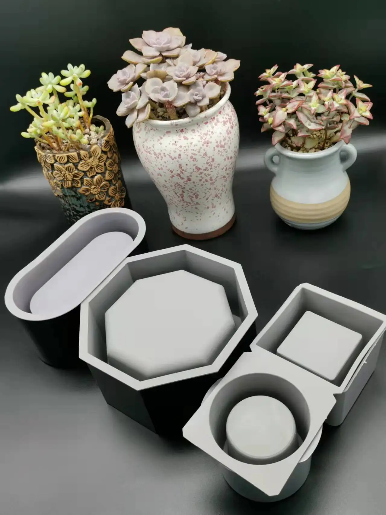 High quality injection mold plastic metal injection molding silicone molds for concrete planter