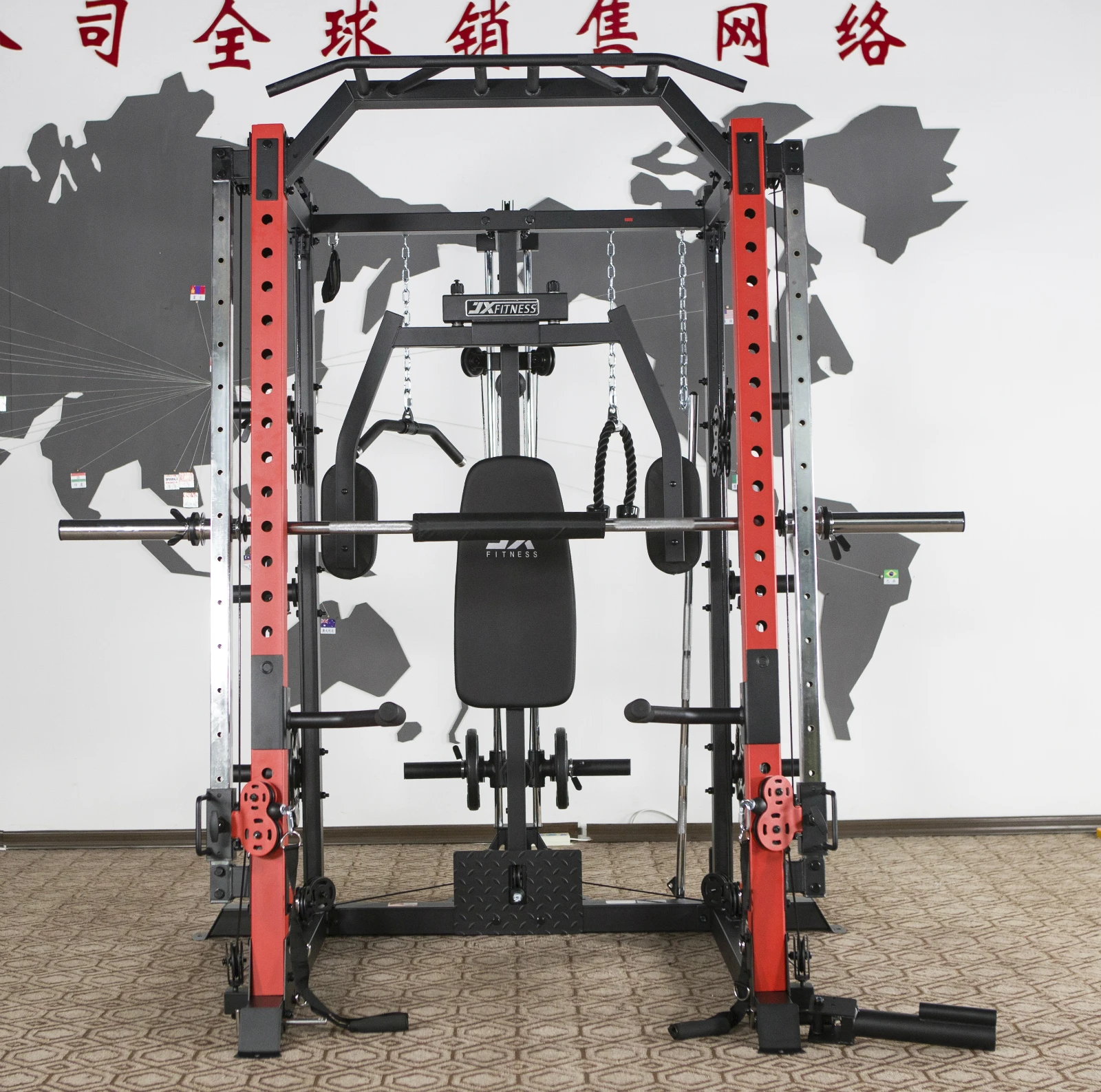 Factory Directly Sale Commercial Gym Multi function Equipment Smith Machine with various accessories