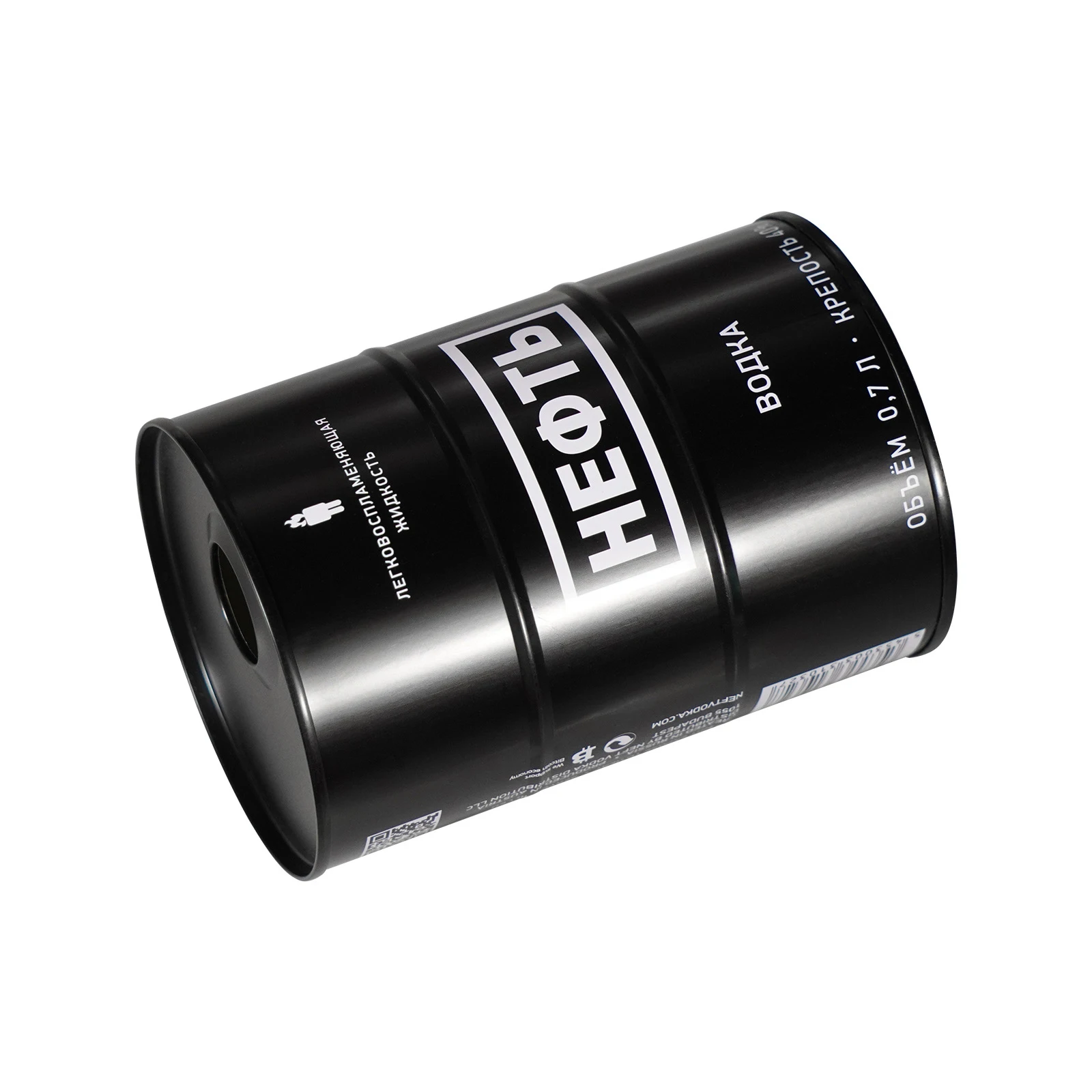 Hot Selling metal tin box packaging Vodka alcohol Liquor tin High Quality round shape Tin Can
