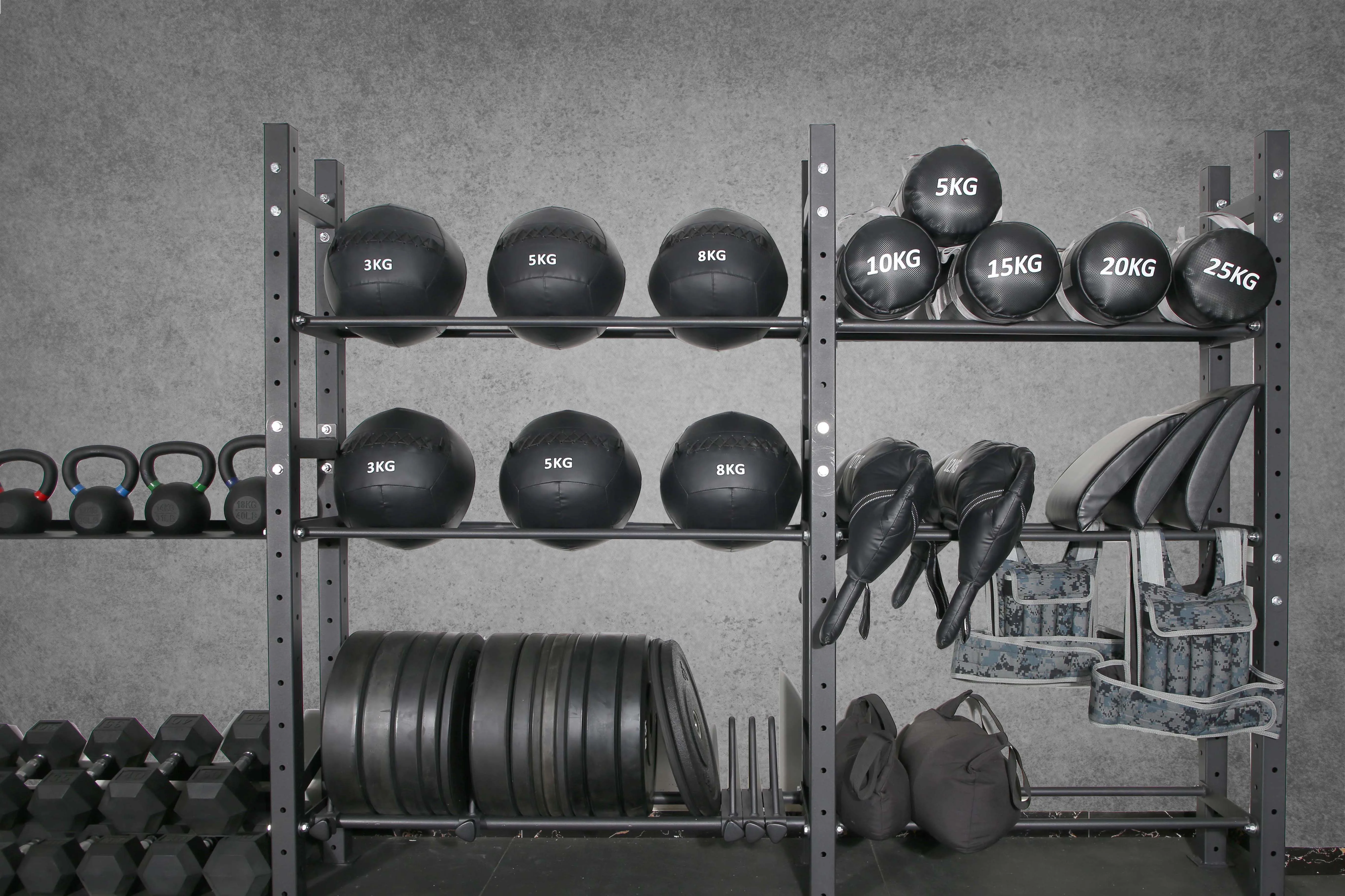 Rouser Fitness KG PU Soft Medicine Wall Balls Customizable Strength Training Balance Exercise Ball