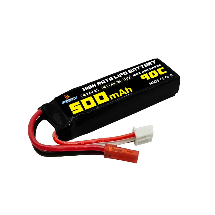 PONFLY 2S 500 мАч HV 7 6 В 90C 100C FPV дроны батарея высокого напряжения литий-полимерный Липовая для беспилотного летательного аппарата