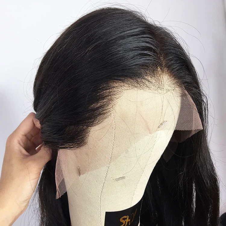 
360 HD Swiss Lace Base Material Hd Swiss Lace Wig Brazilian Hair Glueless Wigs With Super Thin Lace 