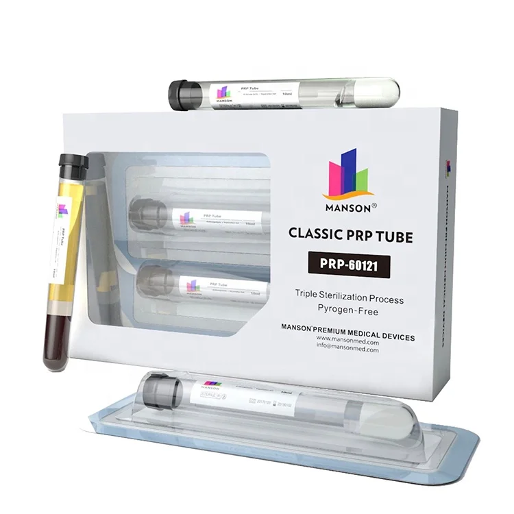 MANSON 10 мл PRP Tube с гелем Acd и лечением Mycell PRP