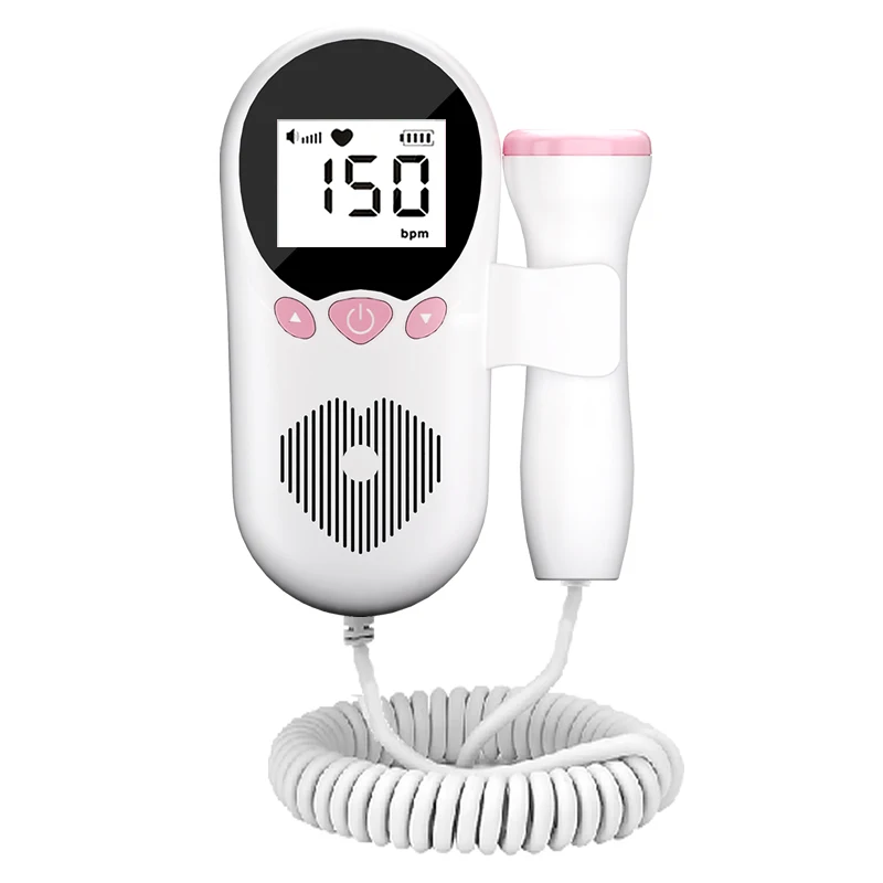Wholesale Home Medical Ultrasound Instruments Pocket Doppler Foetal Portable Baby Heart Rate Monitor Ultrasonic Fetal Doppler