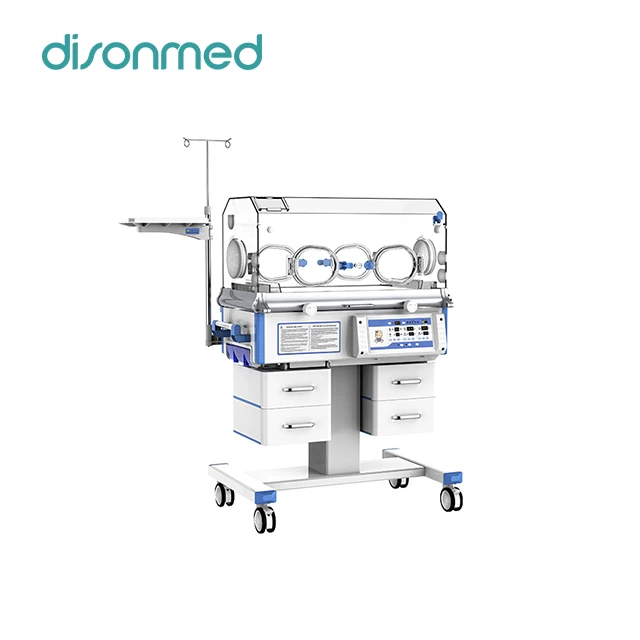 Ce High Quality Hospital Infant Incubator with air and oxygen blender