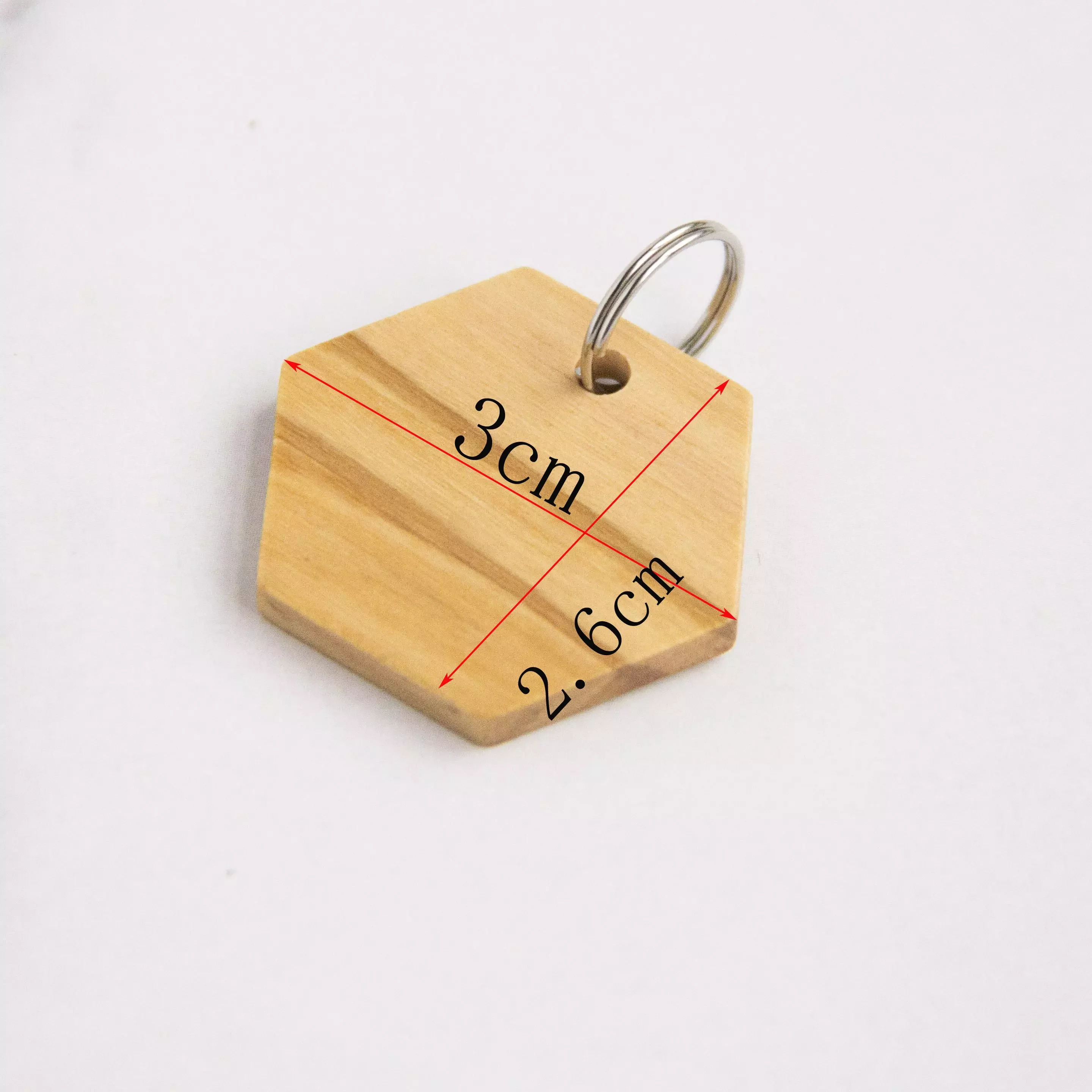 Small custom size color round wood tag wood printed tags pet collar wooden name tags