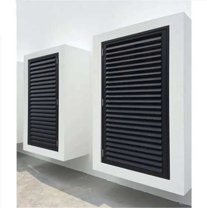 New Design Hurricane Impact Metal Window Shutters Aluminium Louver Window/Jalousie External Shutters Door