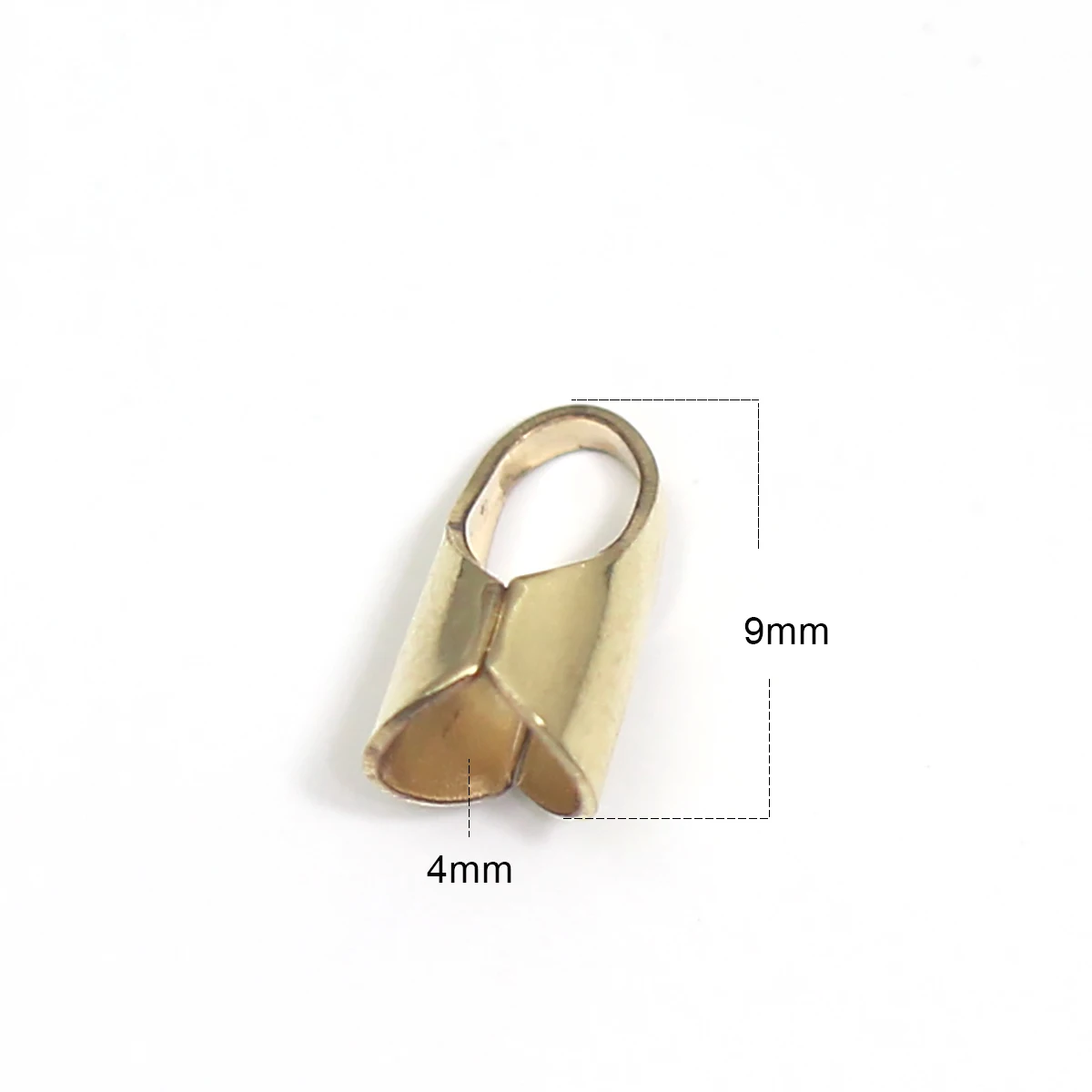 Beadsnice Gold Filled Jewelry Finding Crimp Ends Clamps Tips Bead Cap for Bracelet Making Supply ID39988