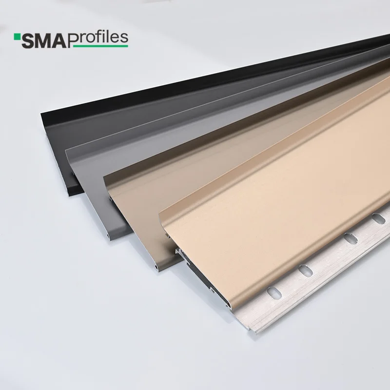 SMAProfiles Foshan Manufacturer Aluminum Kitchen Skirting Baseboard Skirting Board Metal Aluminum Skirting Board
