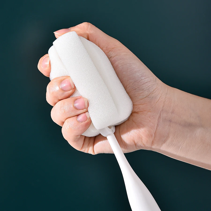 Plastic Creative Long Handle With Small Brush Head Glass Bottle Cup Sponge Cleaning Brush