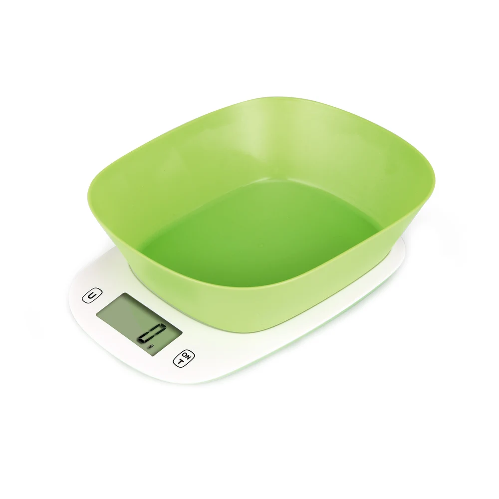 Low Battery And Overload Indicator Digital Kitchen Scale With Bowl