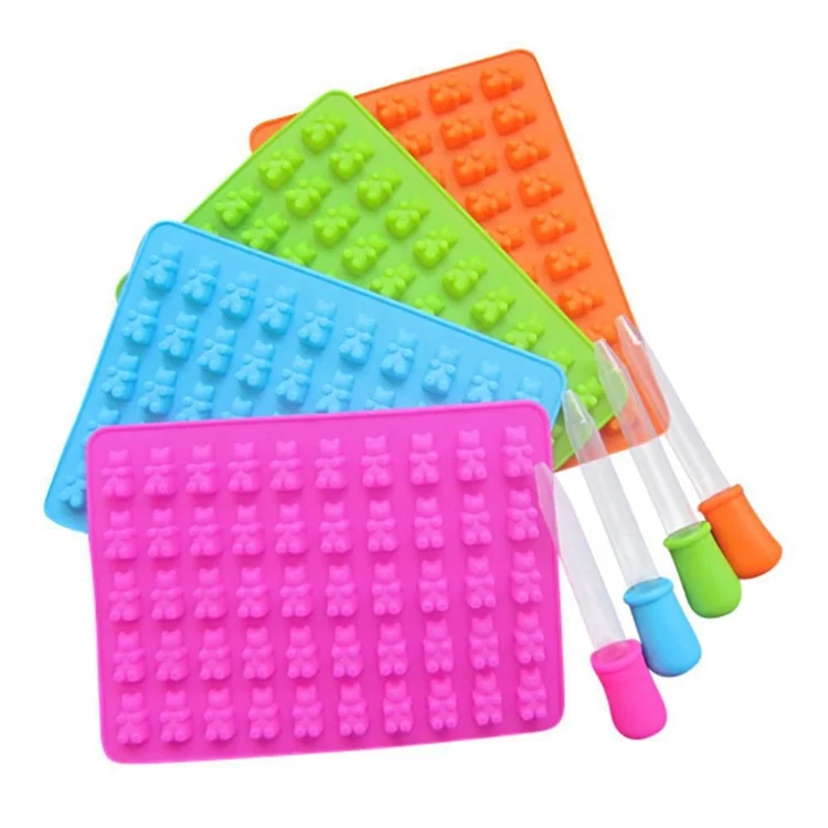 Factory Price Cake Tools Good Quality Silicone Gummy Bear Candy Molds