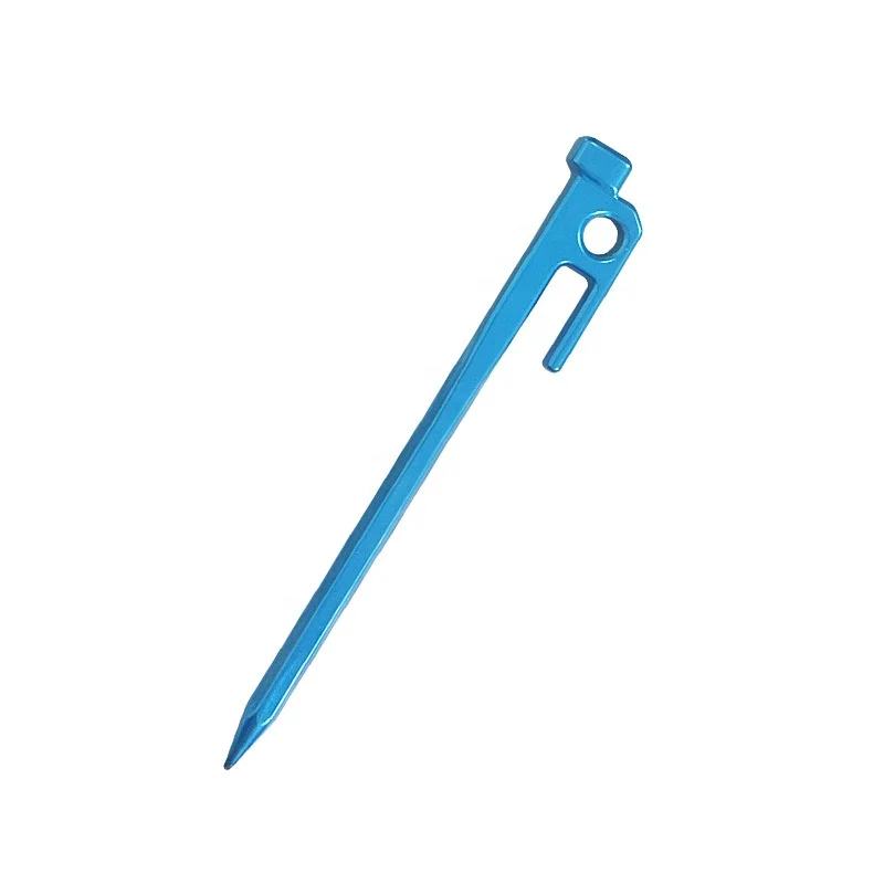 Tent Pegs Aluminium Tent Stakes Pegs with Hook Stakes Nail Garden Stakes Camping Peg for Pitching Camping