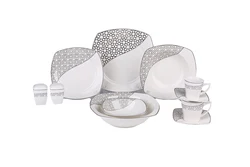 Turkish Dinnerware Cheap Purple Square Porcelain Dinner Plate