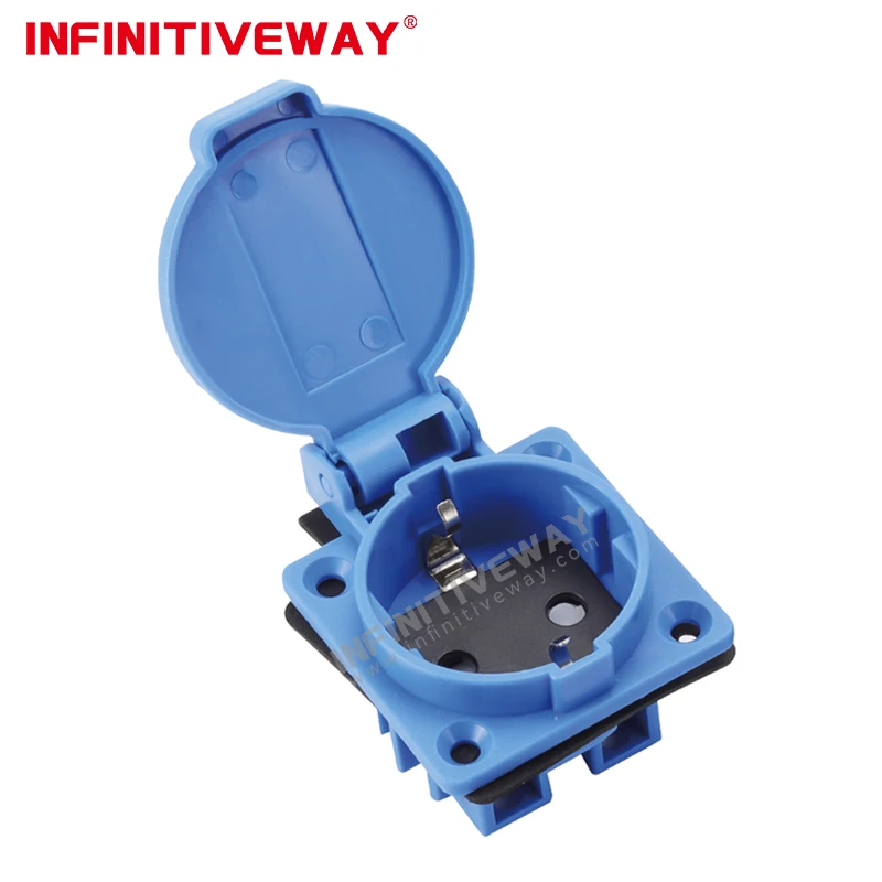 WATER-PROOF GERMAN SOCKET-OUTLET  SHUTTERED Model IF-DES-50SC-WF