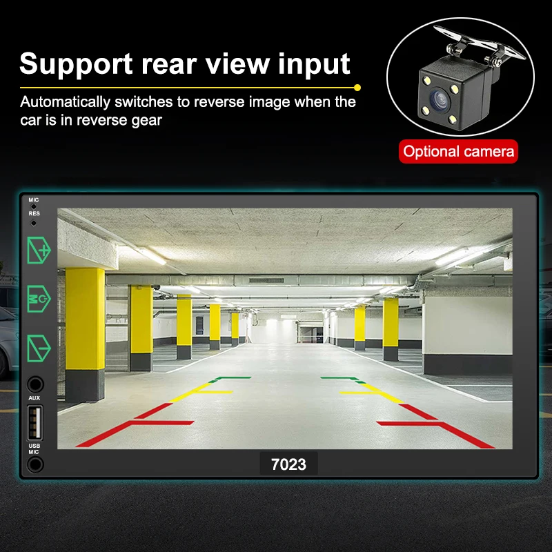 carplay 7 pulgadas radio car tv screen double din car stereo mp5 dvd palyer