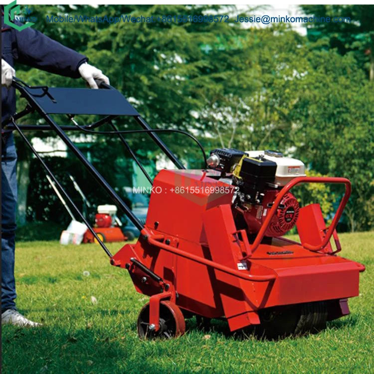 gasoline engine lawn punching machine garden yard aerator rotary push tine machinery equipment