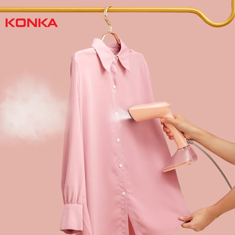 Clothing steamer Portable Travel Iron Steamer Flat and Hanging Steam 15s Fast Heat Up Wrinkles Remover Die cast aluminum panel