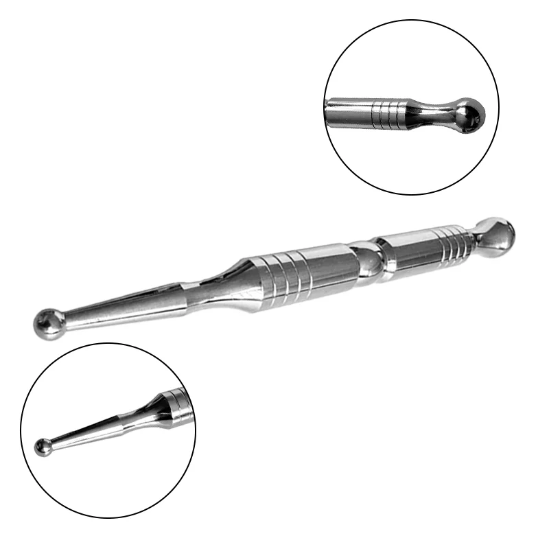 High Quality Stainless Steel Acupoint Pen Facial Reflexology Tool Metal Massage Stick Beauty Multi Purpose Guasha Massage Rod