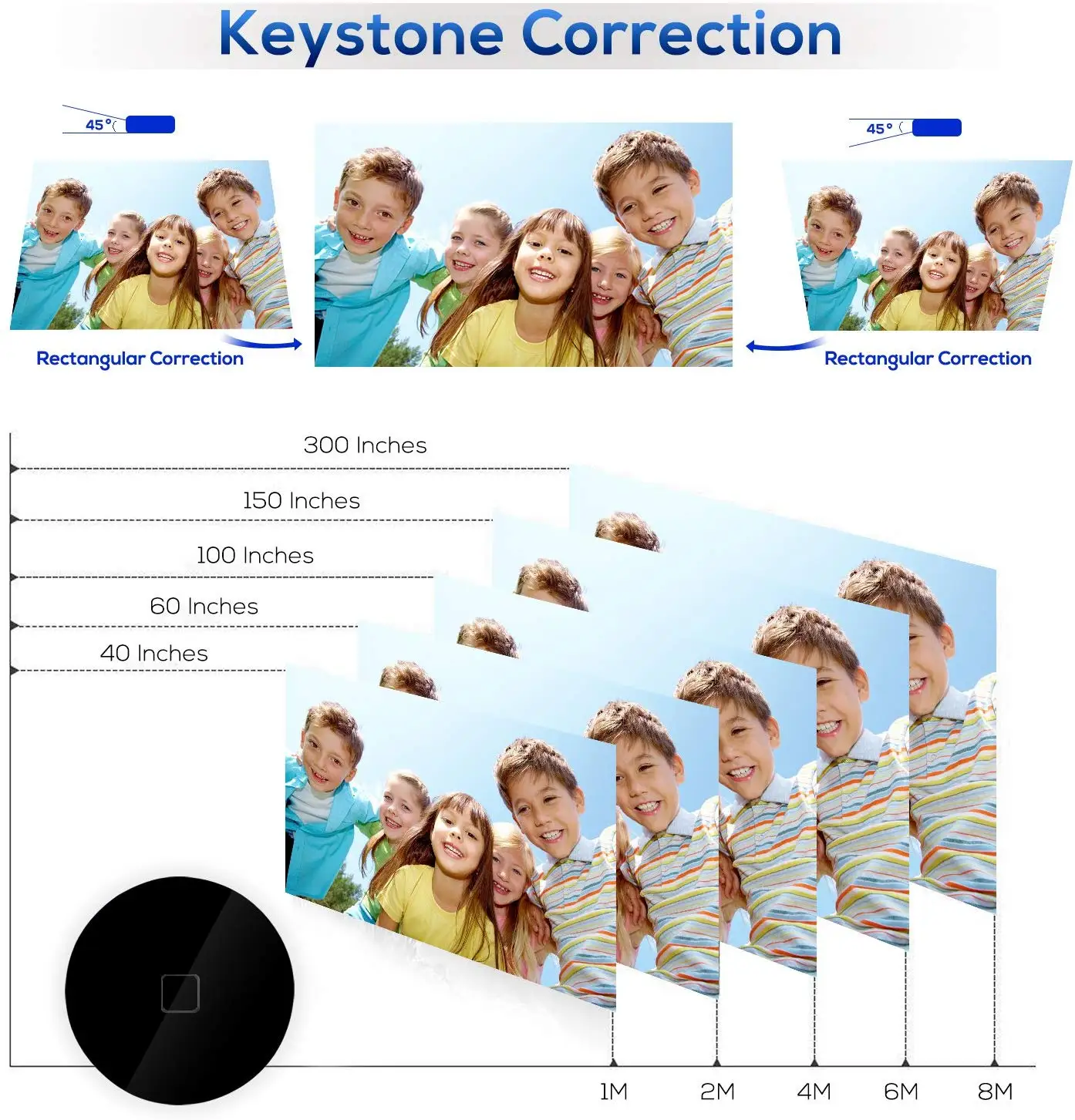 Home theater projector 4K  WXGA 1280*720 Manual focus  WIFI Projector for Camping,Office