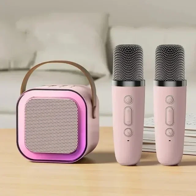 Новый популярный Bluetooth-динамик портативный домашний милый караоке мини-беспроводной аудио с микрофоном K песня семейный певческий аппарат