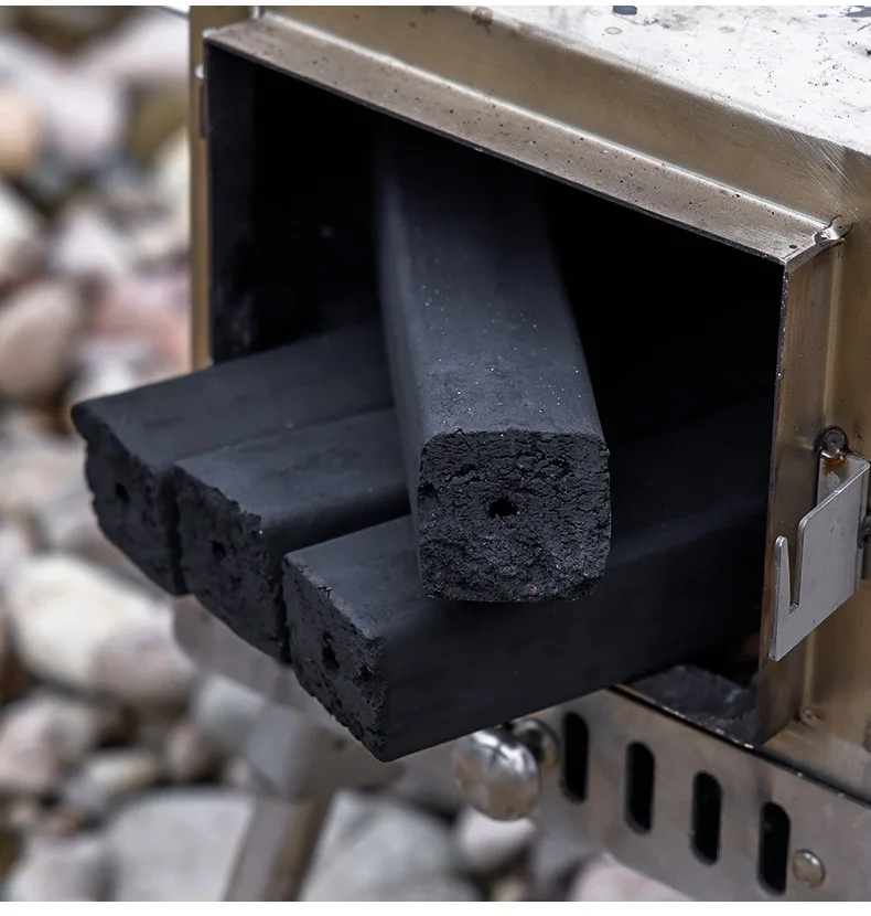 Bamboo sawdust smokeless charcoal briquettes