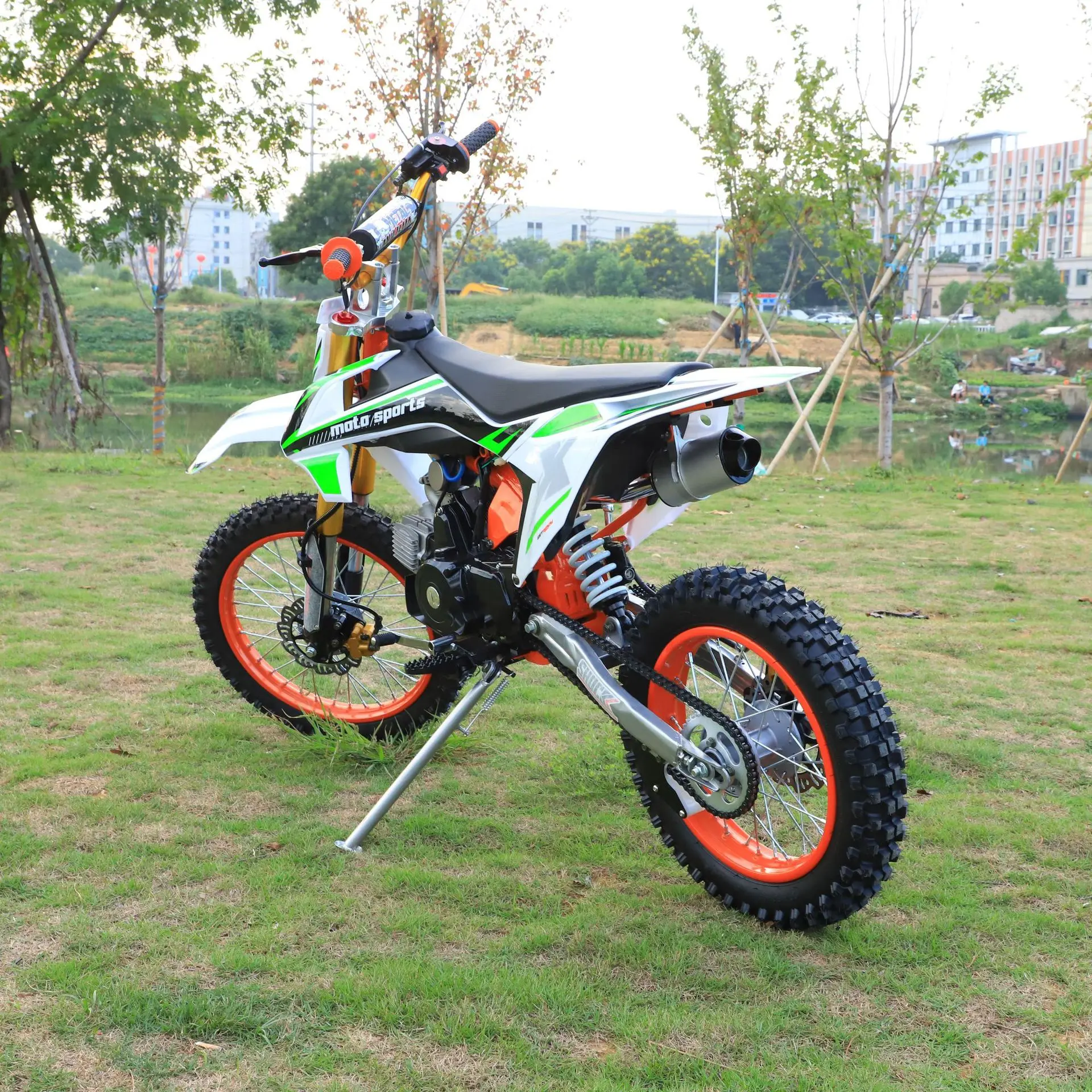Высококачественный Мото Кросс бензиновый Мотоцикл Мотокросс 125cc с задней вилкой из сплава