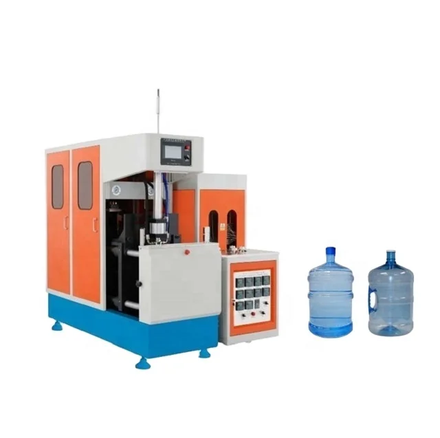 Полуавтоматическая машина для выдувания бутылок с водой на 5 галлонов, 19 литров