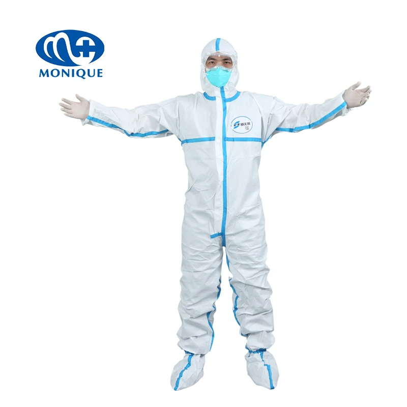 Disposable medical protective clothing isolation gown surgical gown block the new corona virus trip clothes coverall