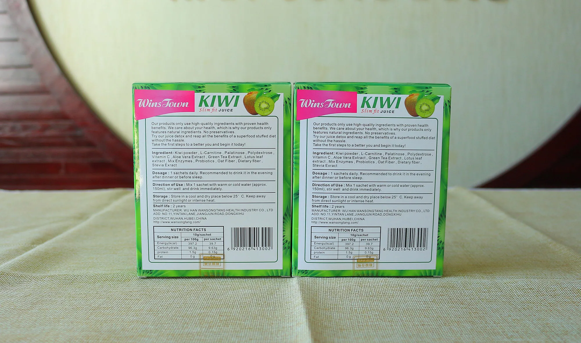 Wholesale Private Label Natural Weight Loss Flat Tummy Detox Tea Drink Instant Kiwi Juice