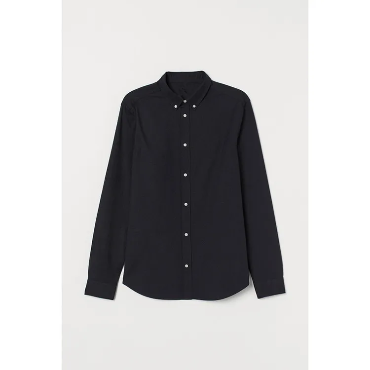 OEM men design plain 100% cotton shirts for men long sleeve