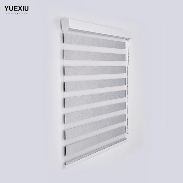 Factory Customized Horizontal Roller Curtain Shade Blackout Window Manual Zebra Blinds For Indoor