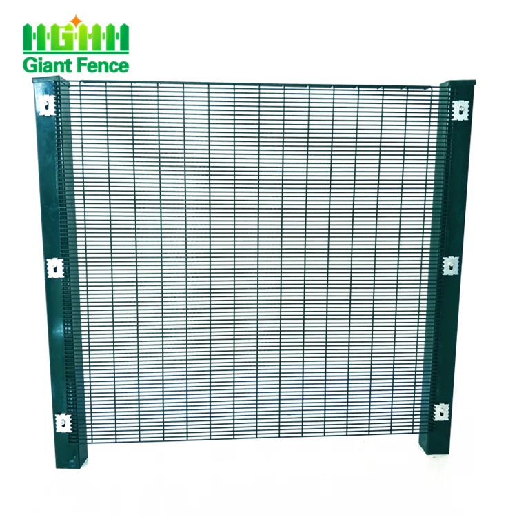 High Security Welded Wire Mesh Panel Fence Galvanized Clear View 358 Anti Climb Fence