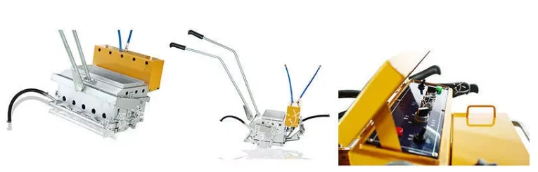 Thermoplastic rumble  profile rib lines sidewalk pavement striper road line paint equipment