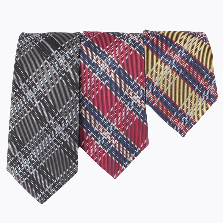 100% Polyester High Quality  Factory Jacquard Custom Logo Hand Made Ties For Party  Necktie For Men