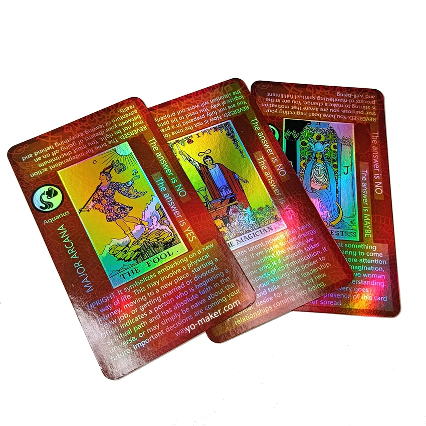 Custom one piece trading card game yugioh cards holographic yugioh oracle cards with guidebook