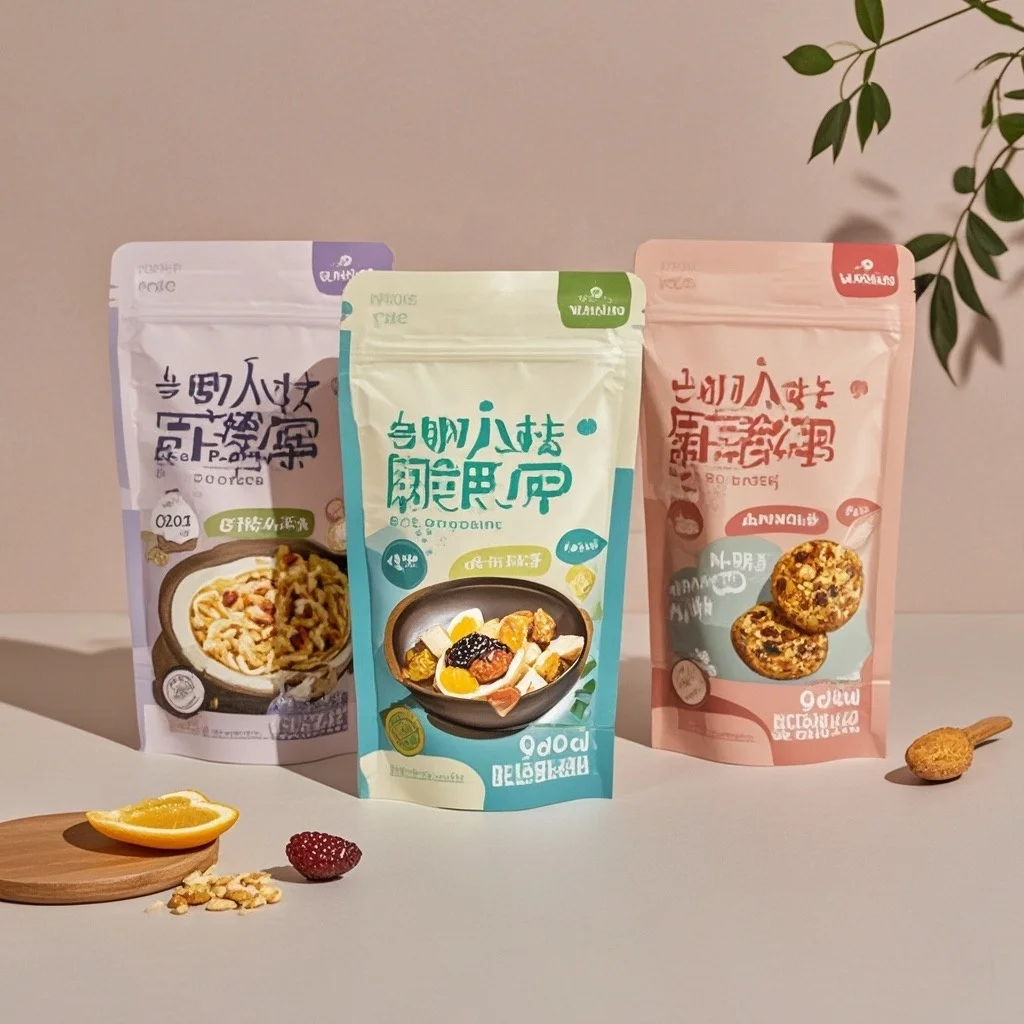 Clear Window Red Bean Food Packaging Bag Standing Bag Seasoning Food Packaging Bag