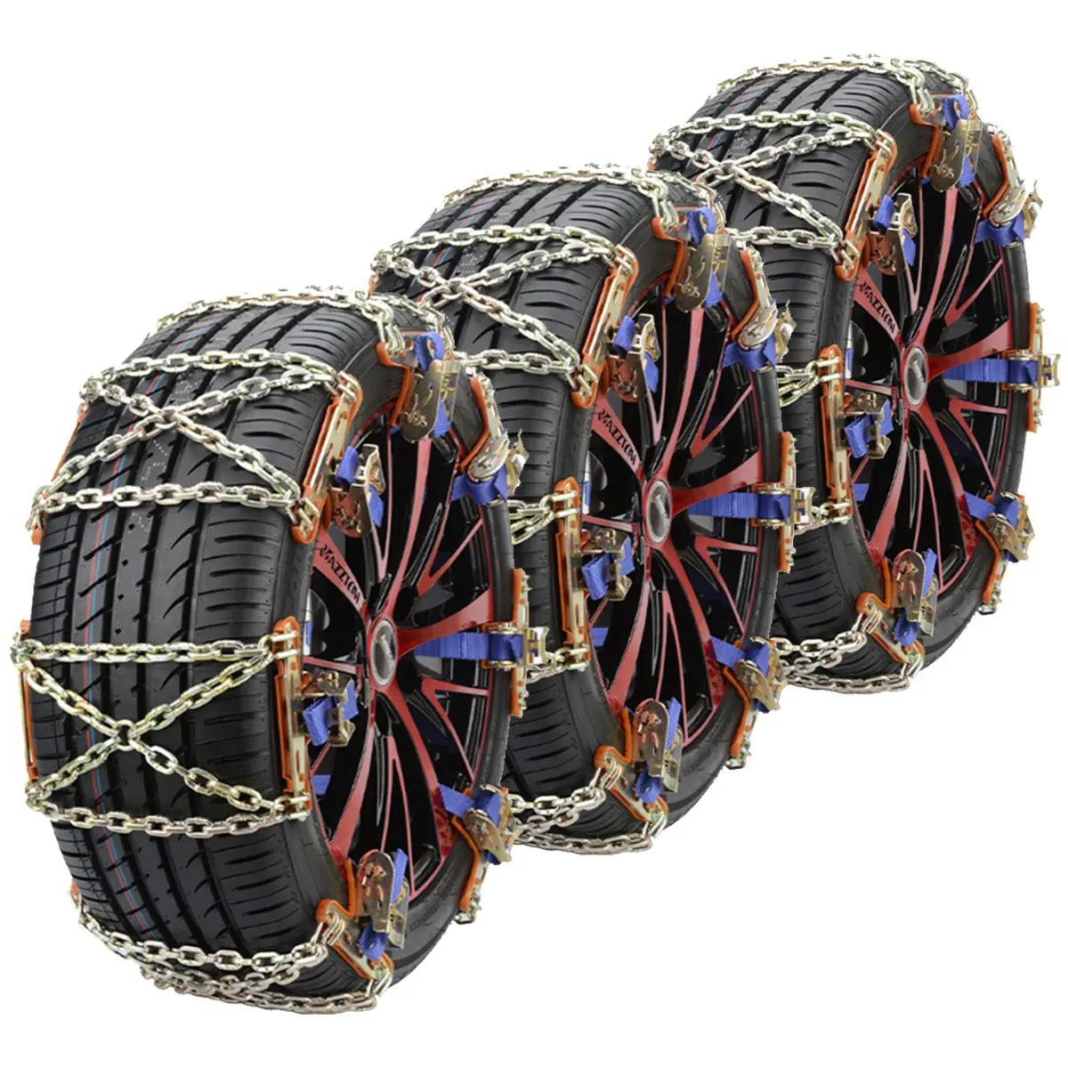 Car Tire Anti-skid Steel Chain Winter Spikes Cadenas Para Nieve For Tire Chains Rain Winter Tool Tires For Car Car Truck SUV