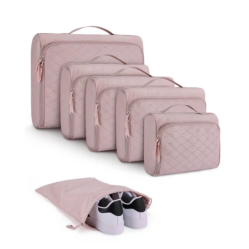 Worthfind высококачественный дорожный Органайзер для аксессуаров, дорожные сумки для хранения, 6 комплектов упаковочных кубиков для чемодана